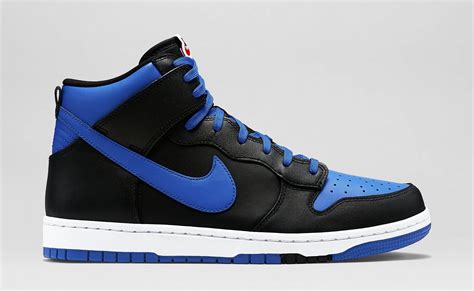 nike dunk blue black white